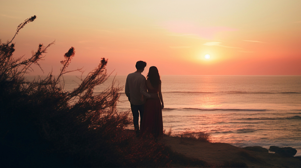 Contemple o sorriso de uma criança e o amor entre um casal.