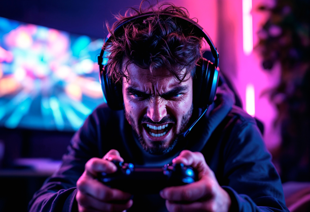 ficar jogando videogame